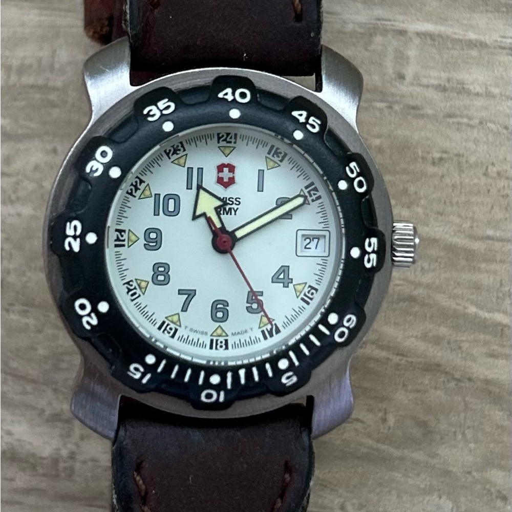 Swiss Army Women's Silver and Black Watch